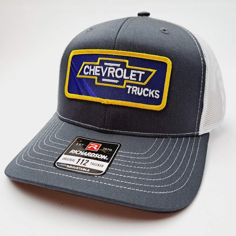 Chevrolet Trucks Embroidered Patch Trucker Richardson 112  Baseball Cap Hat Me…
